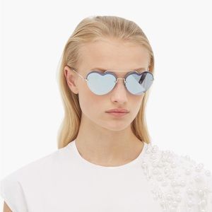Miu Miu heart aviator sunglasses MU62US